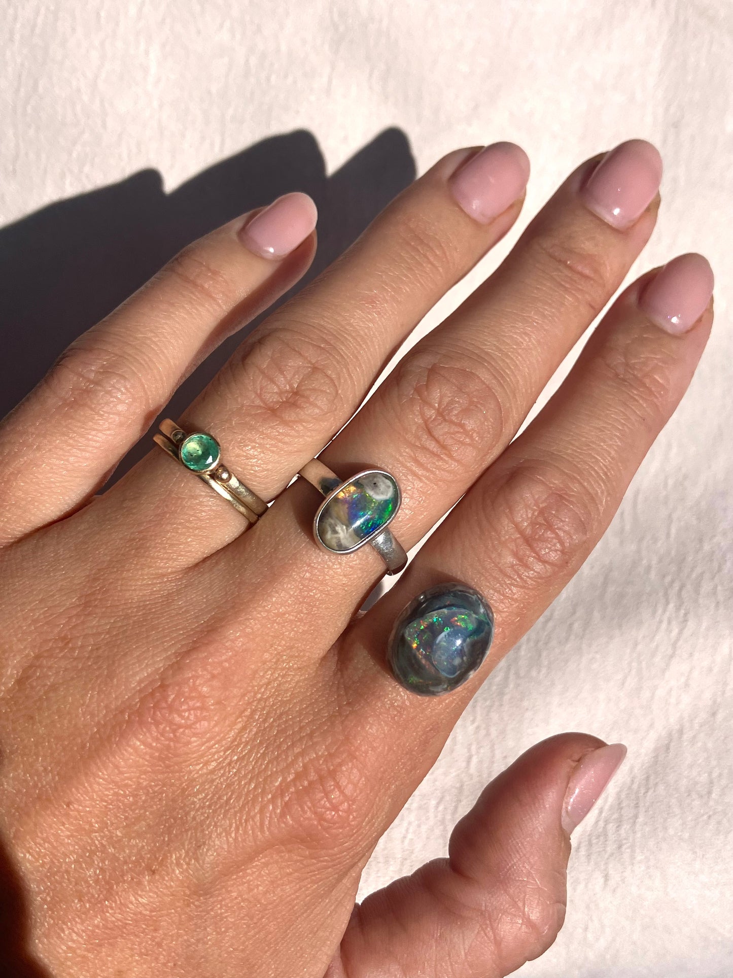 Ópalo Mexicano Anillo Personalizable