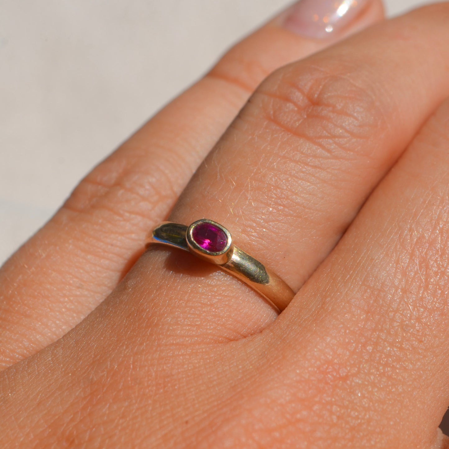 Anillo de Rubí en Oro