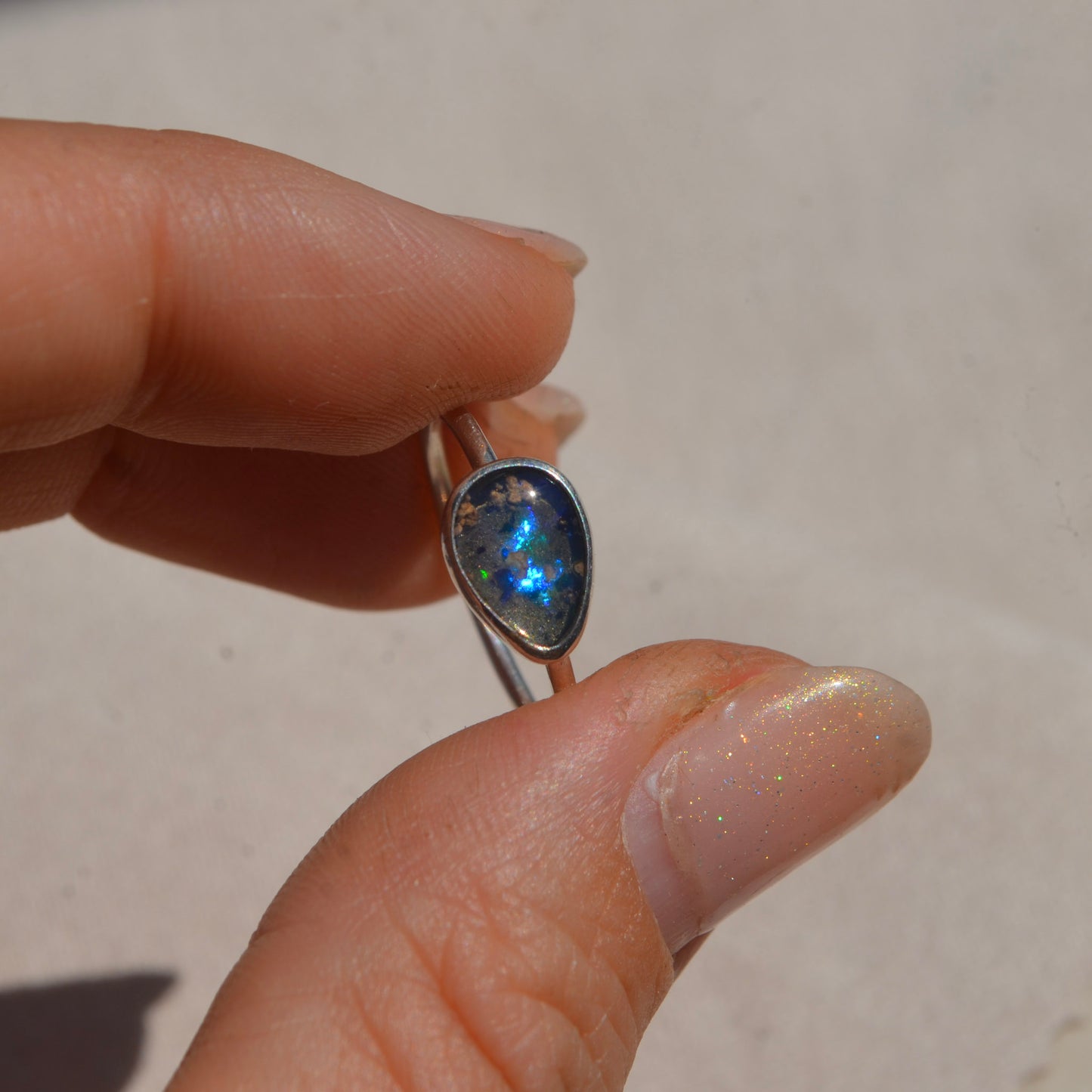 Anillo de Ópalo mexicano