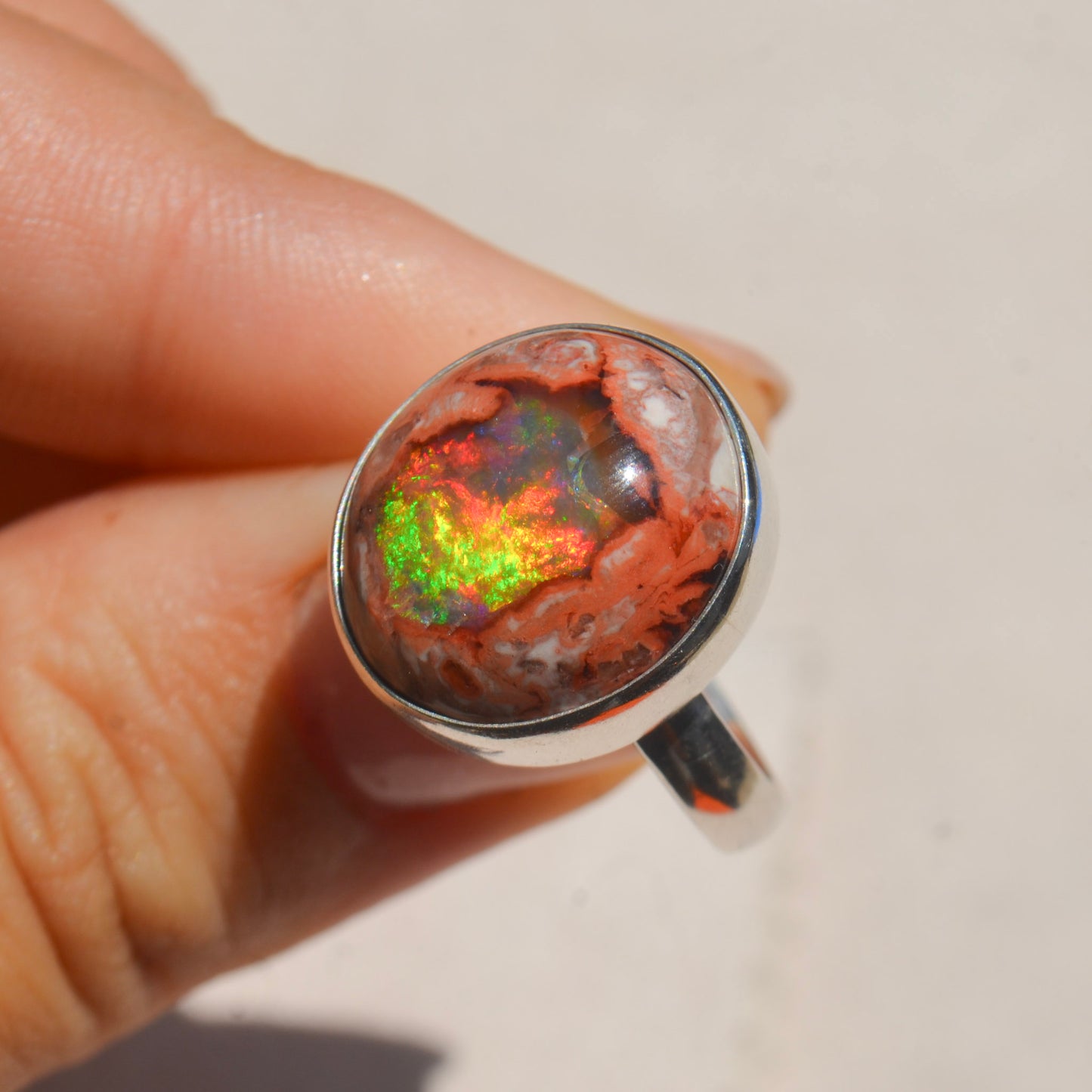 Anillo de Ópalo de mexicano