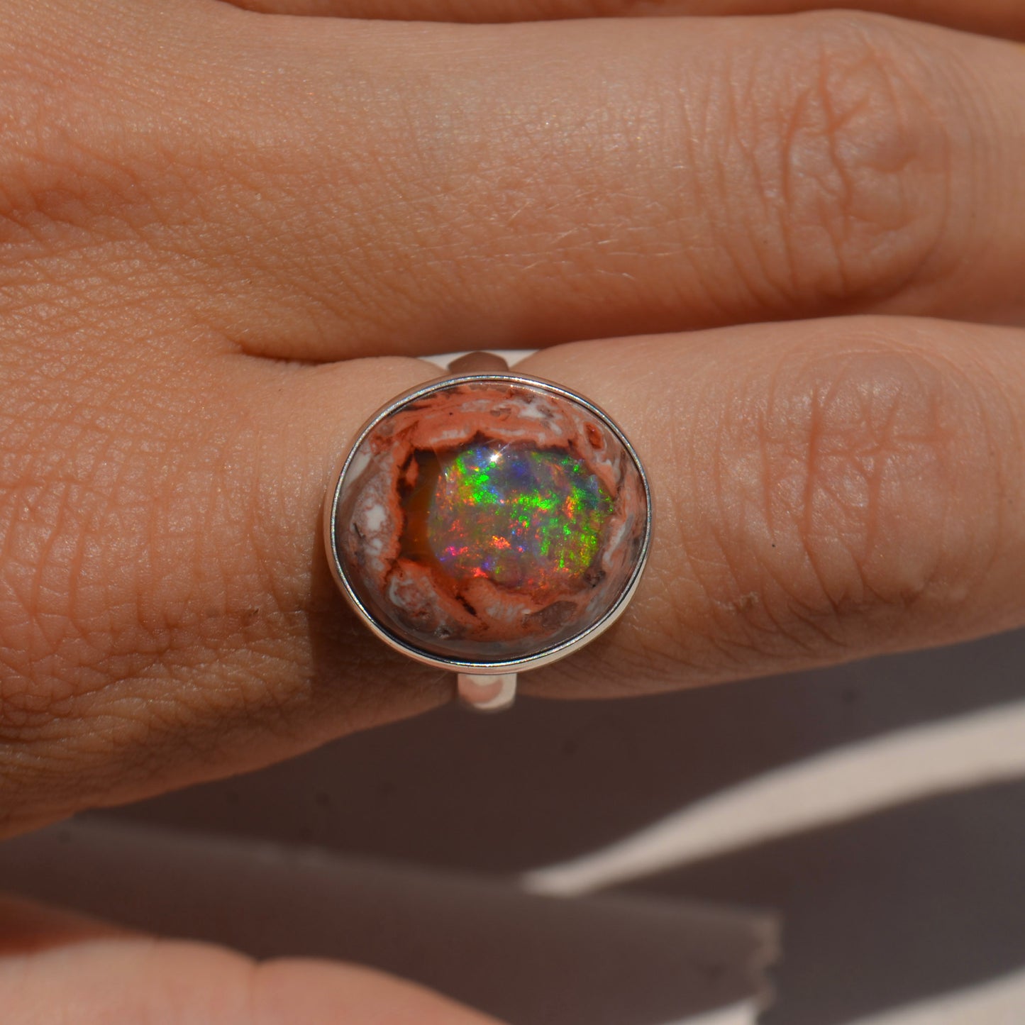 Anillo de Ópalo de mexicano