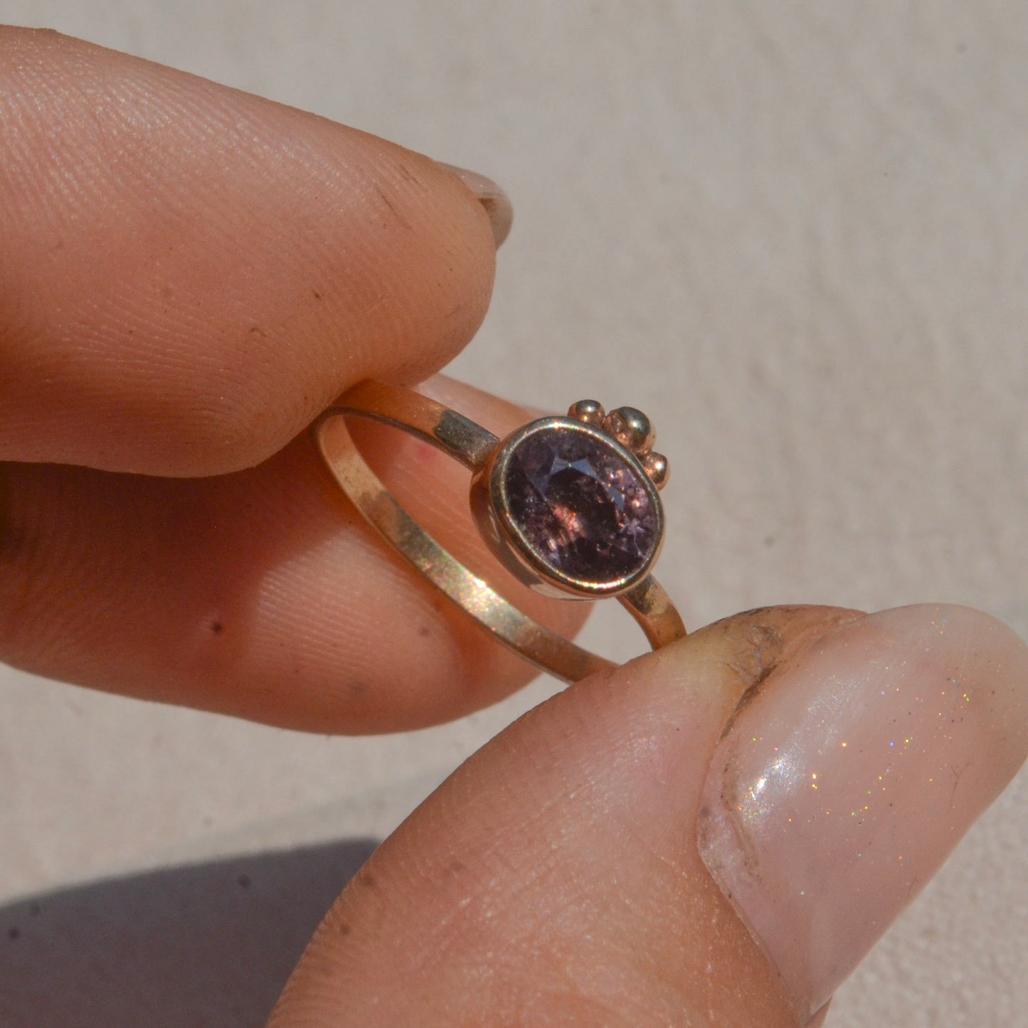 Anillo de Zirkon en Oro