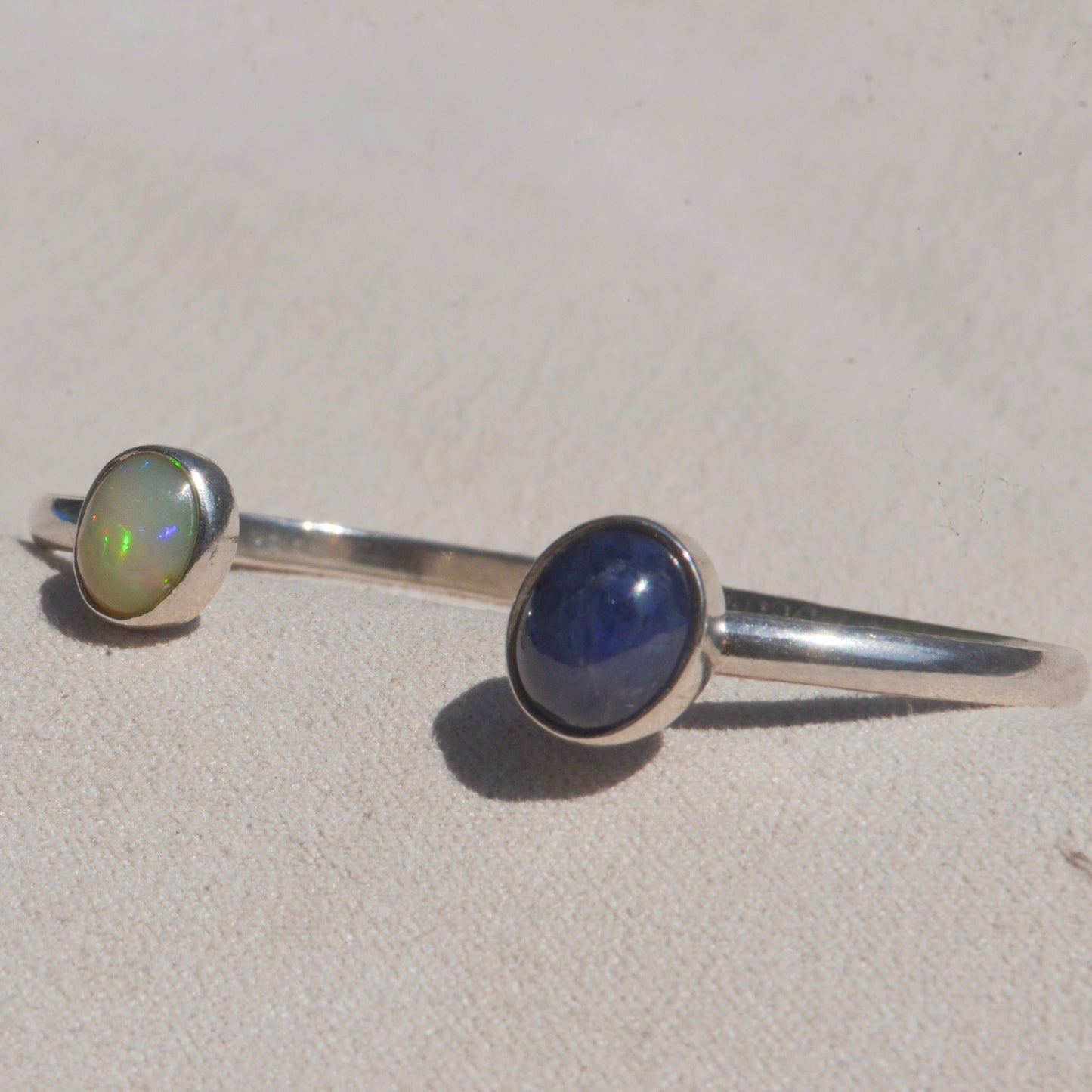 Brazalete De Ópalo y Zafiro