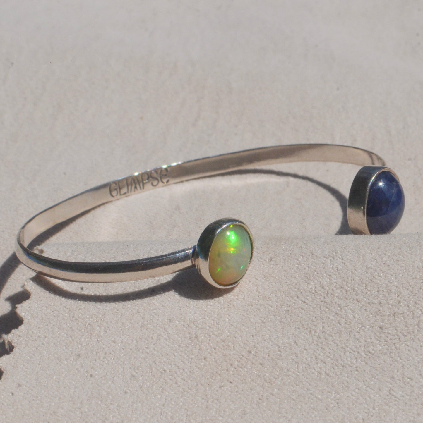 Brazalete De Ópalo y Zafiro