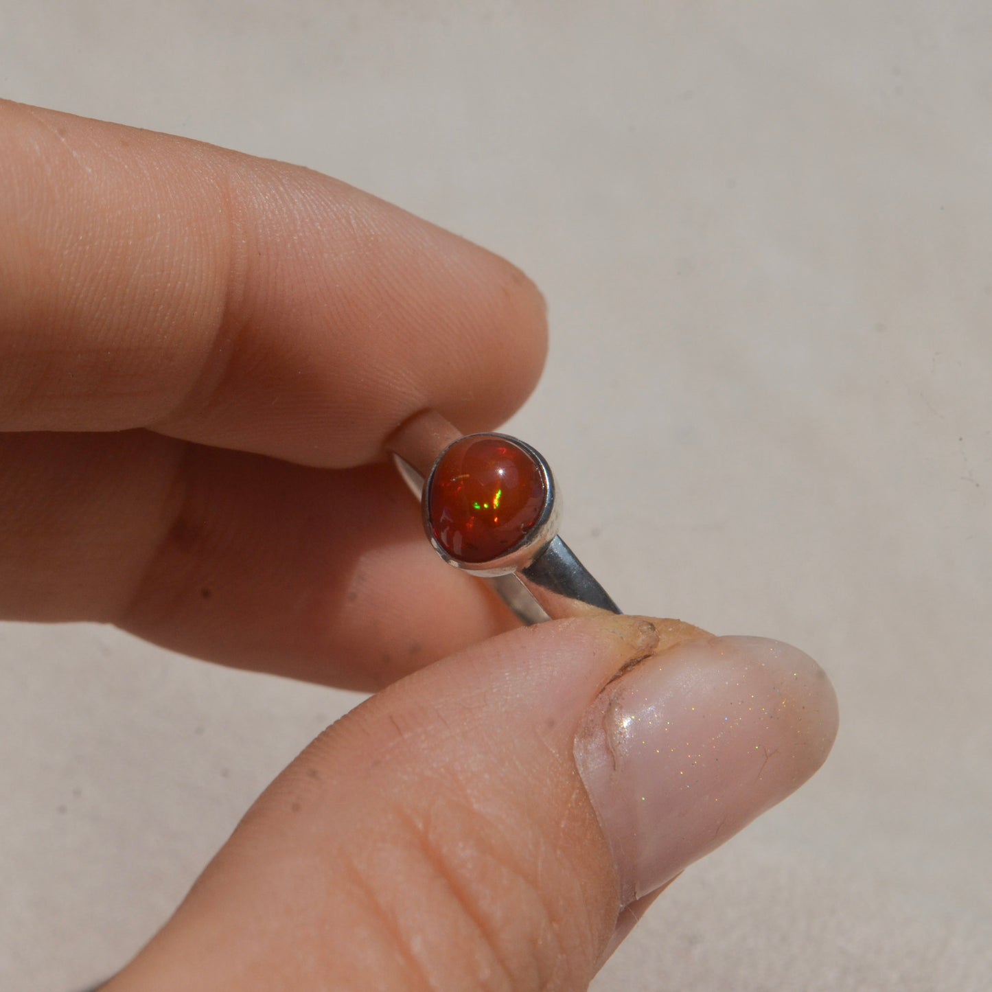 Anillo ESENCIA con Ópalo de Fuego
