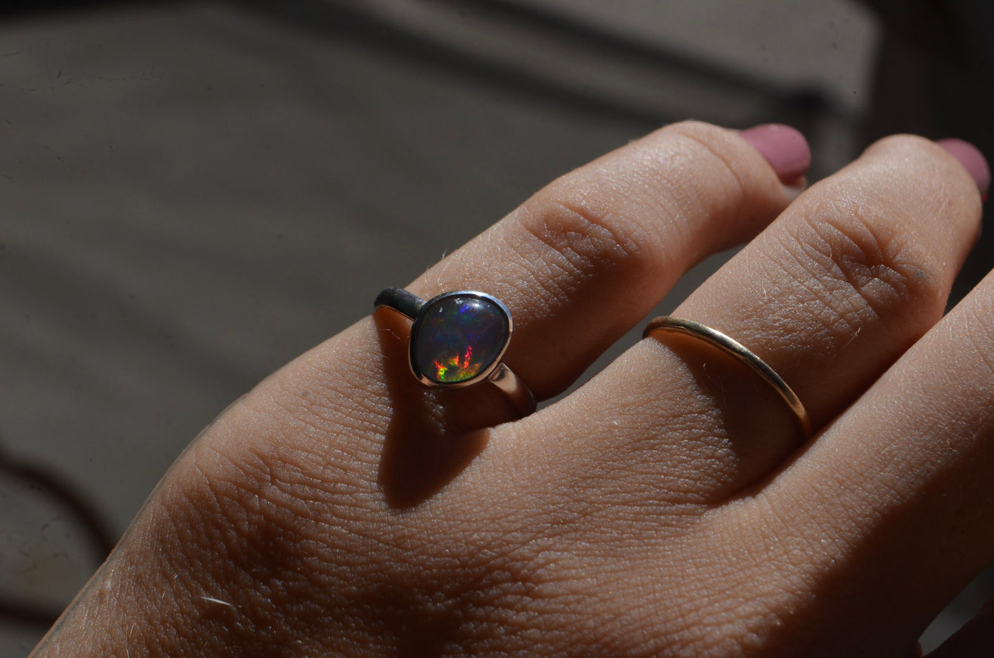 Anillo ESENCIA con Opalo mexicano