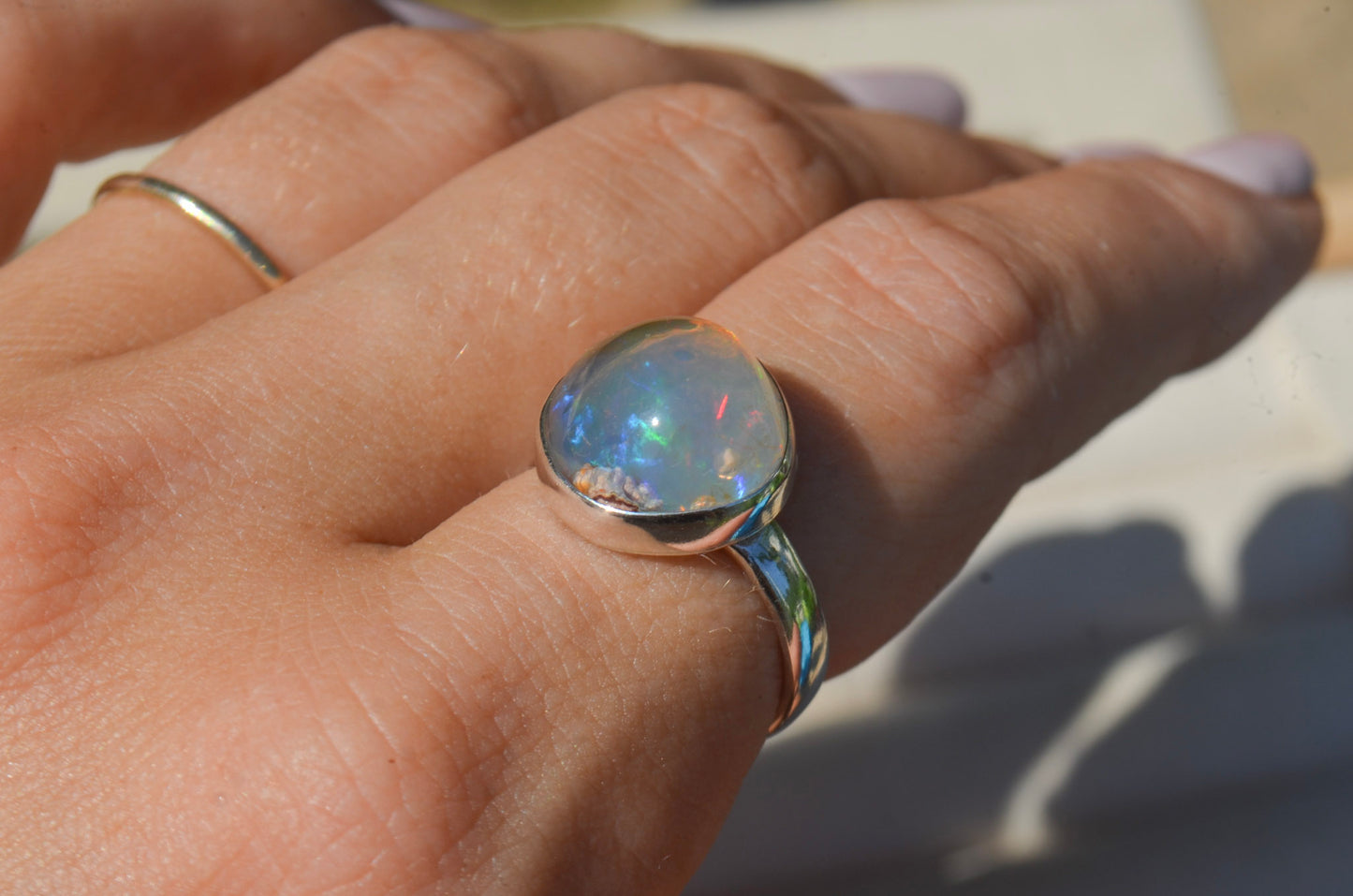 Anillo ESENCIA con Opalo mexicano