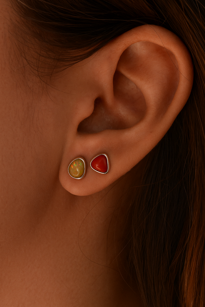 Aretes LIGERA Opalo de fuego