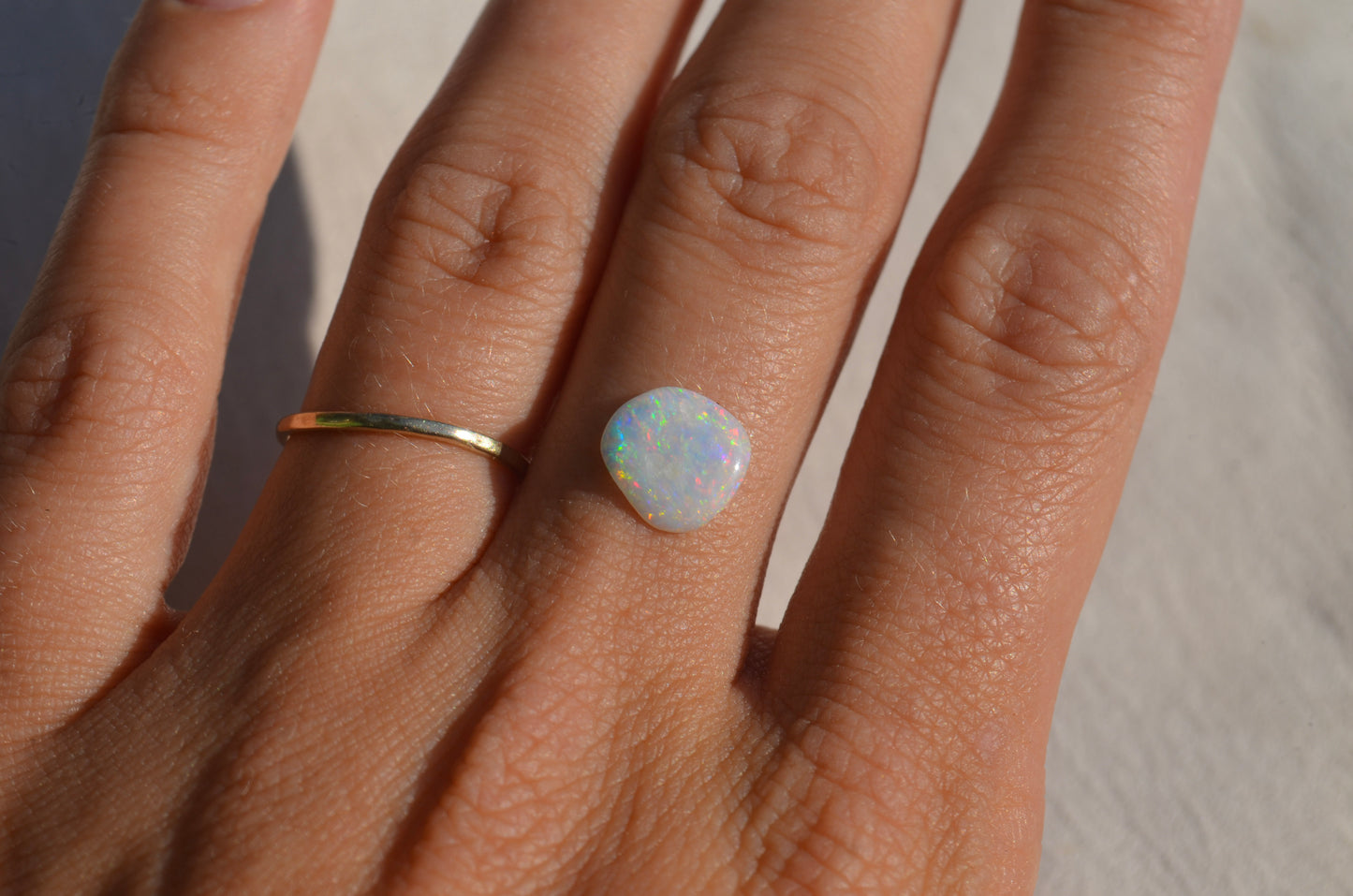 Ópalo Australiano Anillo Personalizable