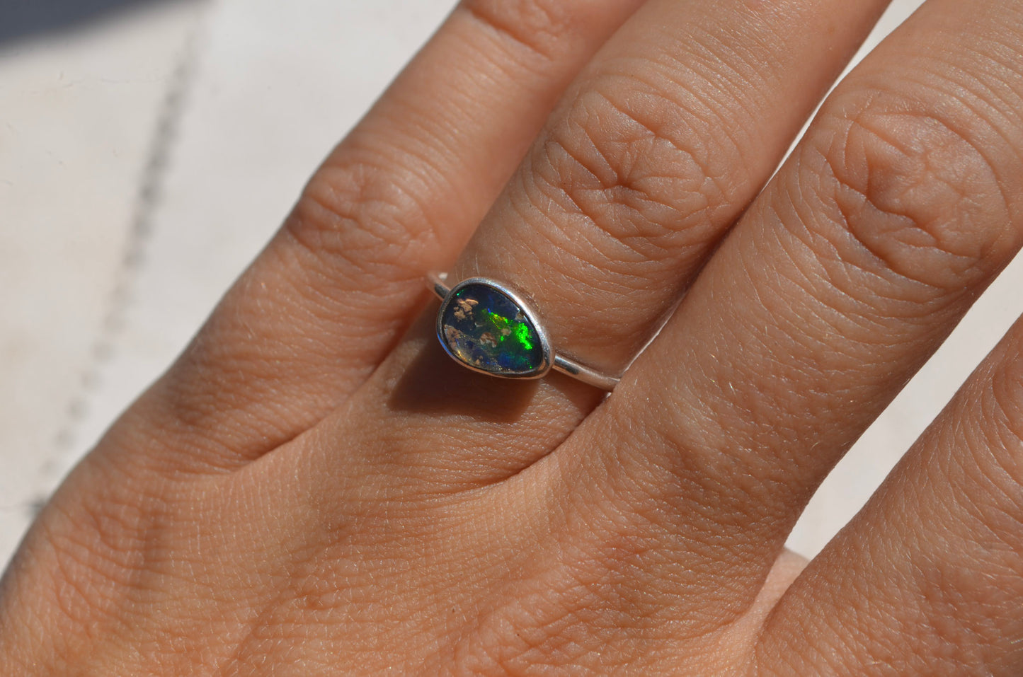 Anillo de Ópalo mexicano