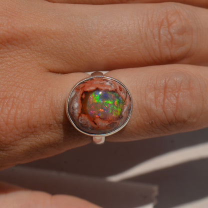 Anillo de Ópalo de mexicano