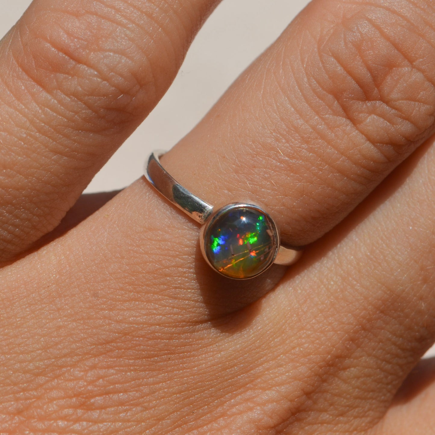 Anillo de Ópalo de mexicano