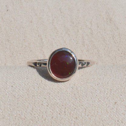 Anillo Diseño UNIVERSO con Ópalo de mexicano