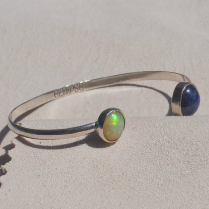 Brazalete De Ópalo y Zafiro