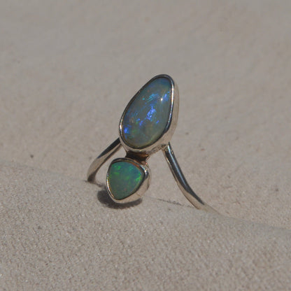 Anillo Diseño DIOSA con Opalos Australianos