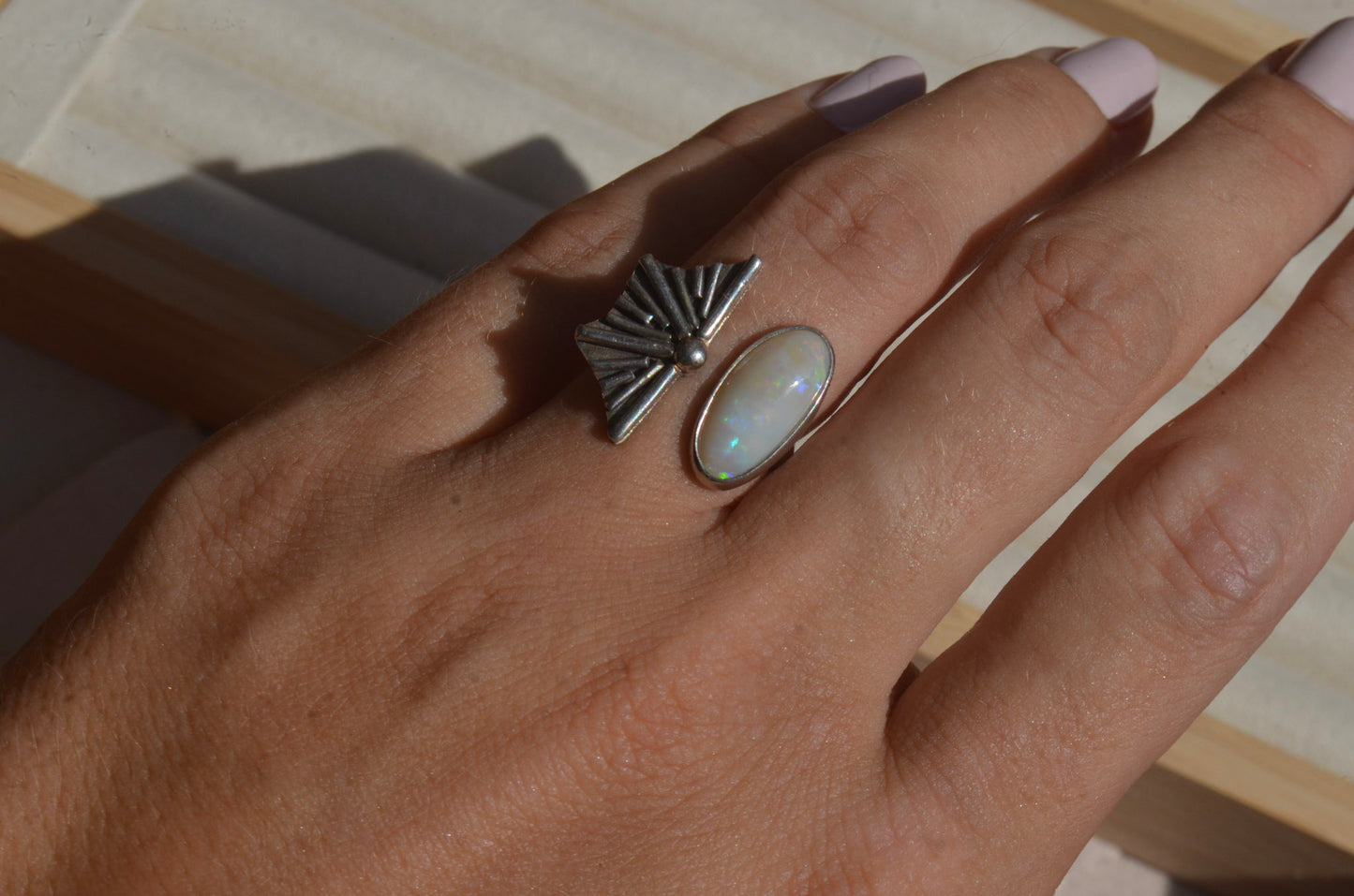 Anillo SUNSET Opalo australiano
