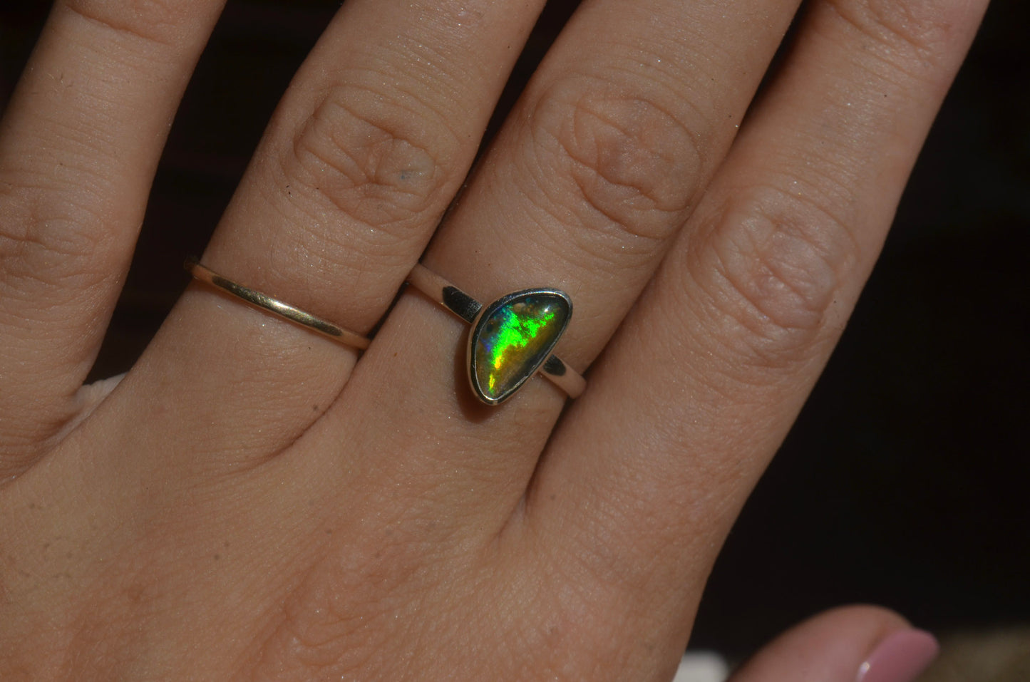 Anillo ESENCIA con Opalo Mexicano