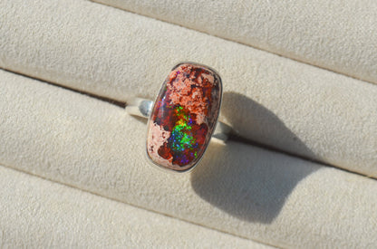 Anillo ESENCIA con Opalo de Fuego Mexicano