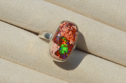 Anillo ESENCIA con Opalo de Fuego Mexicano