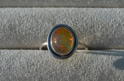 Anillo Diseño AURA de Ópalo Mexicano