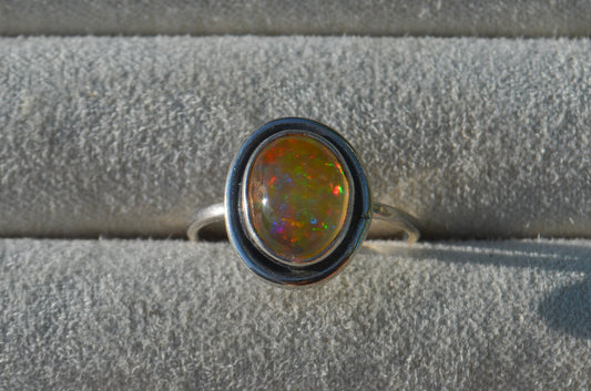 Anillo Diseño AURA de Ópalo Mexicano