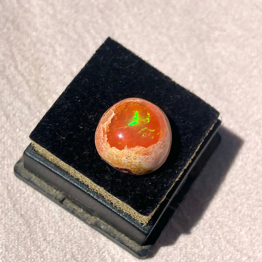 Ópalo de Fuego Mexicano Anillo Personalizable