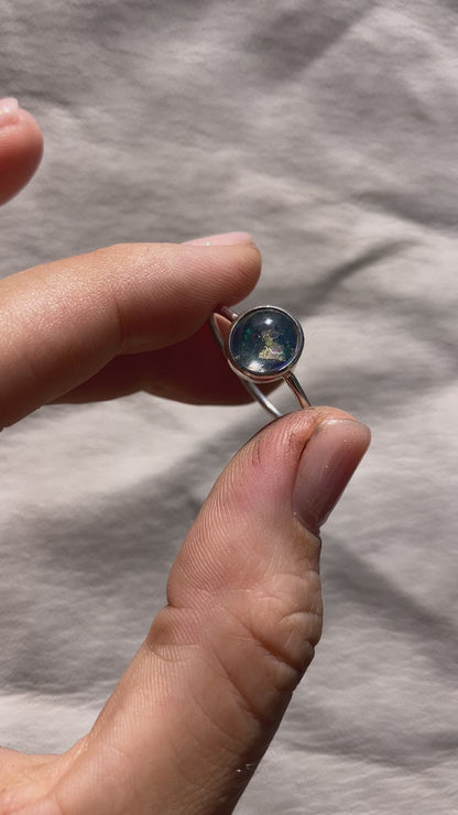 Anillo LIGERA con Ópalo mexicano