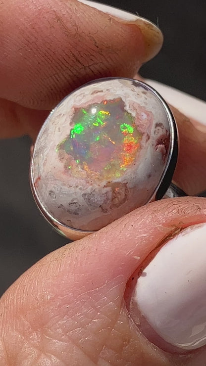Anillo ESENCIA con Opalo  Mexicano